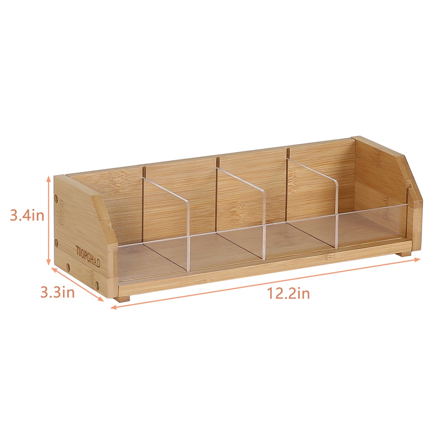 TIOPGHAD πΊππππ π©ππππ Tea Bag holder, Wood countertop tea organizer basket Storage Box tea packets organizer tea packets Caddy Rack Tea Bags Containers for Drawers Kitchen Cabinet Office